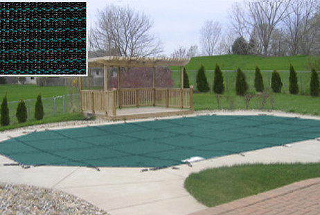 PoolTux KING99 Green Mesh Safety Cover | 20' x 40' Rectangle | No Step | CSPTGMP20400