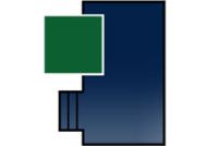 PoolTux KING99 Green Mesh Safety Cover | 20' x 40' Rectangle | Left Step | CSPTGMP20402