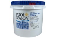 Pool Season Giant Size Chlorinating 3" Tablets | 25 Lb. Bucket | 12000187