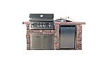 Lion Premium Grill Islands  Advanced Q with Stucco Propane | 90107LP
