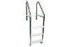 SR Smith Commercial 29" Standard Plus 3 Step Ladder with Crossbrace | 304 Grade Stainless Steel | Plastic Tread | 1.90" OD .065" Wall Thickness | 10088